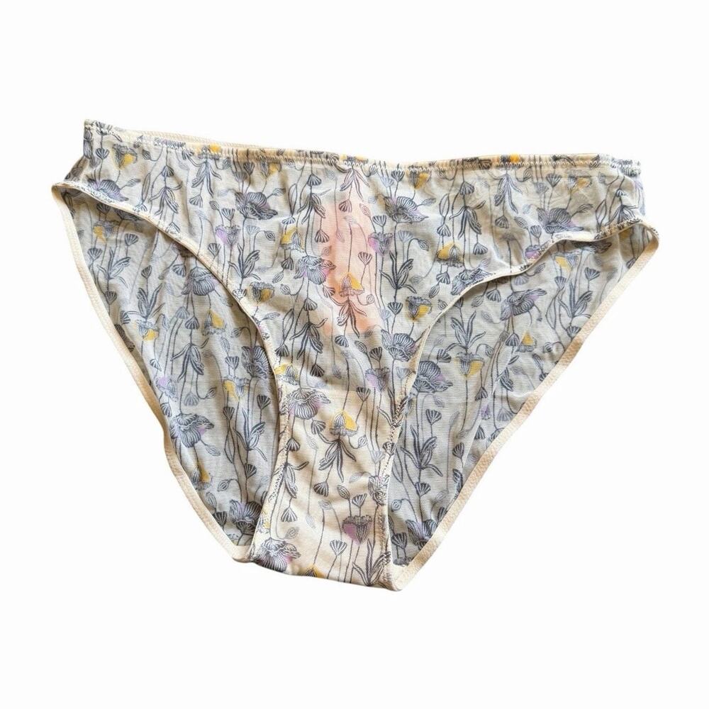 ThirdLove Floral Bikini Panty Size Medium NWT Soft Stretch Brief Underwear